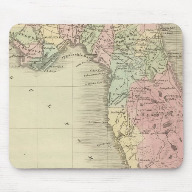 Map of the State of Florida Mouse Pad (Front)
