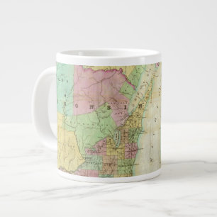 Map of the State of Michigan Large Coffee Mug