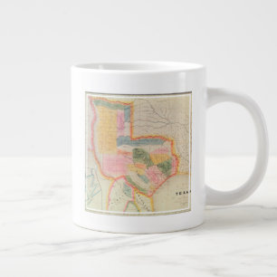 Map of the state of Texas 1835 Giant Coffee Mug