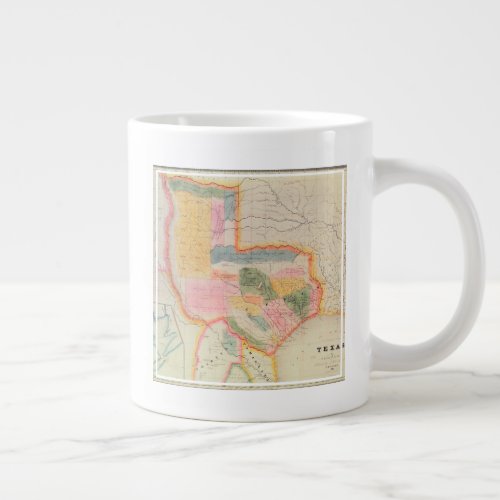 Map of the state of Texas  1835 Giant Coffee Mug