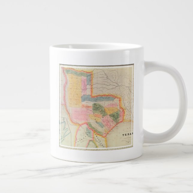 Map of the state of Texas | 1835 Giant Coffee Mug (Right)