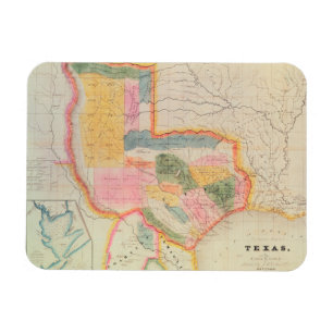 Map of the state of Texas 1835 Magnet