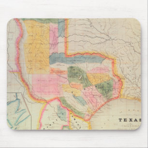 Map of the state of Texas 1835 Mouse Pad