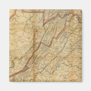 Map of the state of Virginia Magnet