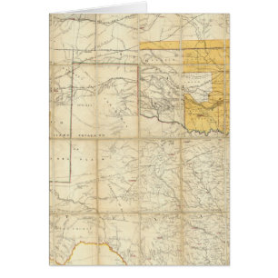 Map Of The States Of Kansas And Texas Cards