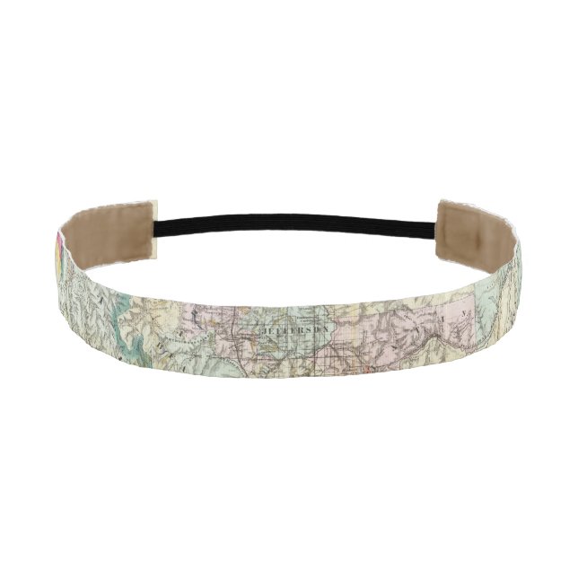 Map Of The Territory Of Montana Athletic Headband (Front)