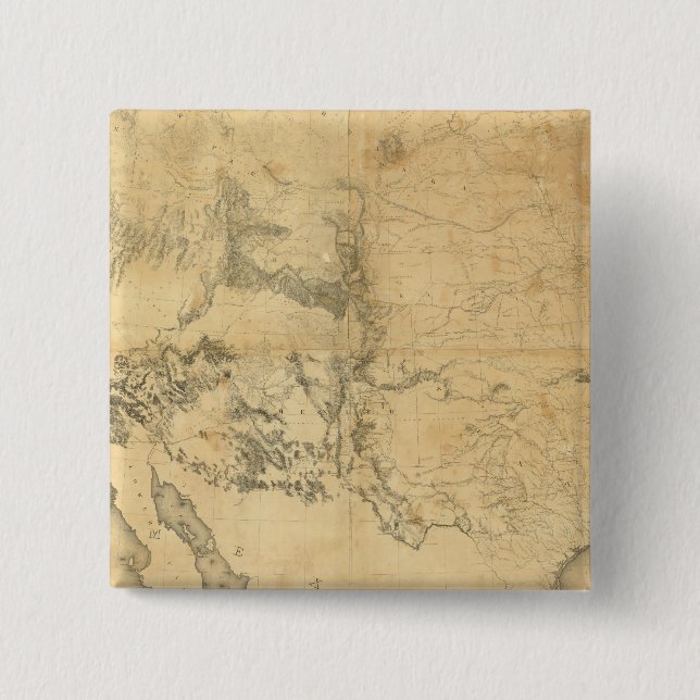 Map of The Territory of The United States Button (Front)