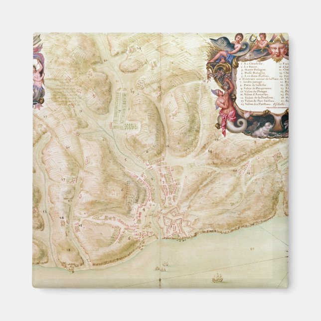 Map of the town and citadel of Bellisle Magnet (Front)