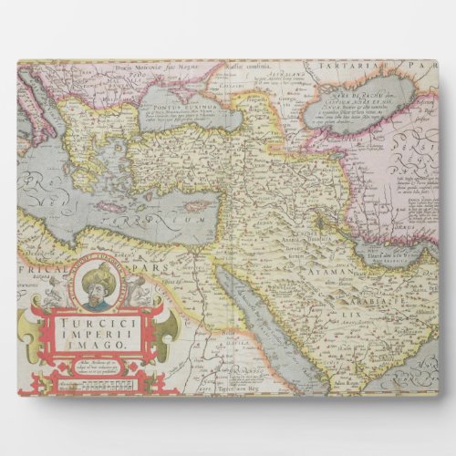 Map of the Turkish Empire from the Mercator Atla Plaque