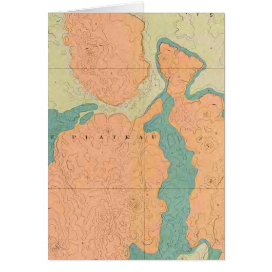 Map Of The Uinkaret Plateau Cards (Front)