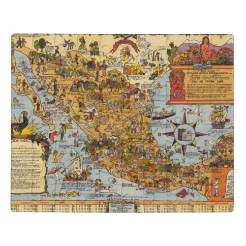 Map of The United Mexican States Jigsaw Puzzle
