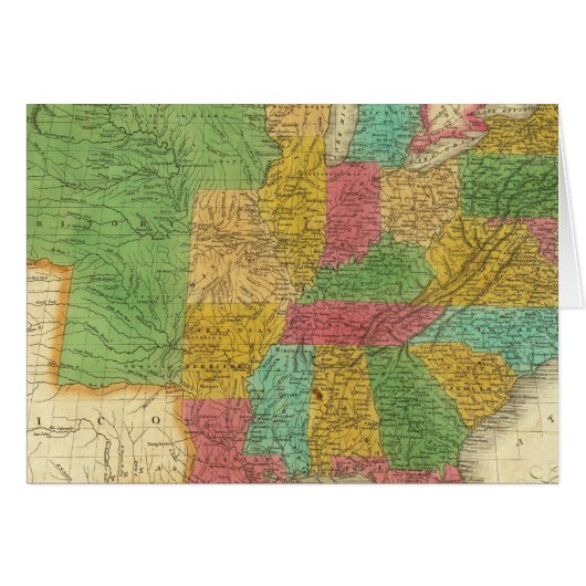 Map of the United States (Front Horizontal)