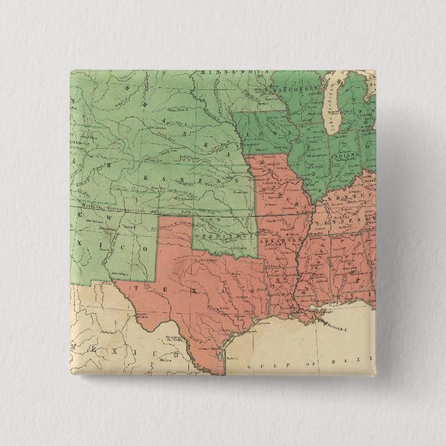 Map of The United States 2 Button (Front)