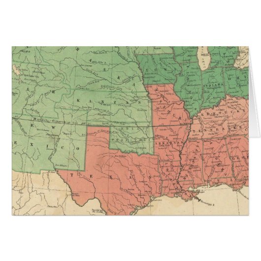 Map of The United States 2 Cards (Front Horizontal)