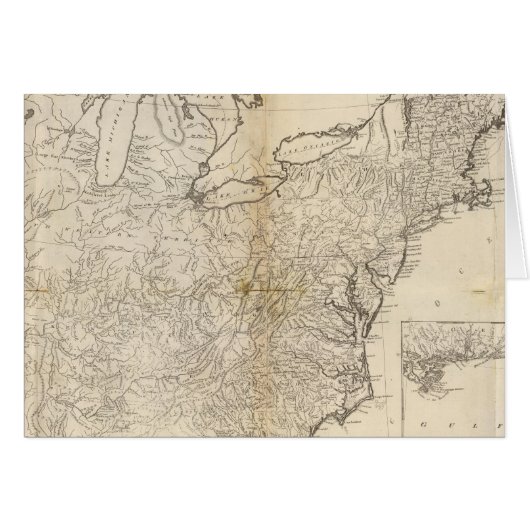Map of the United States 2 Cards (Front Horizontal)