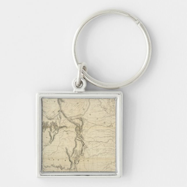 Map Of The United States 2 Keychain (Front)