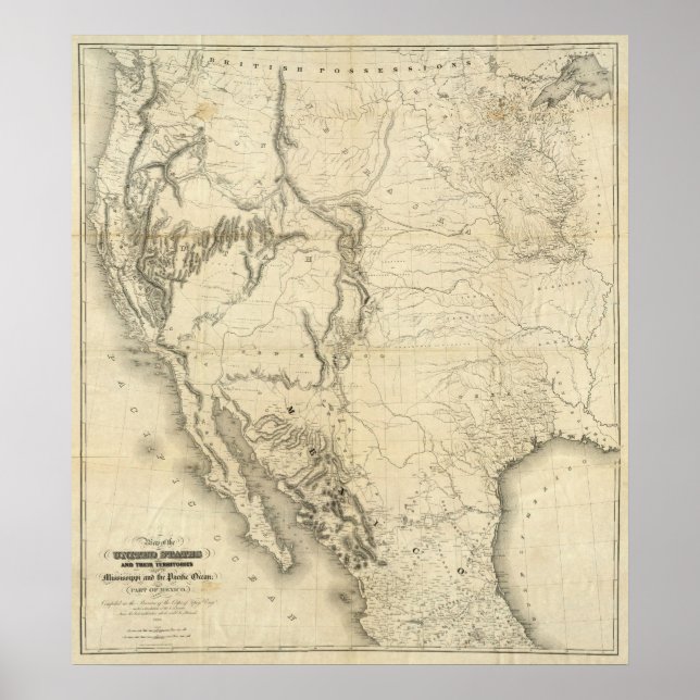 Map Of The United States 2 Poster (Front)