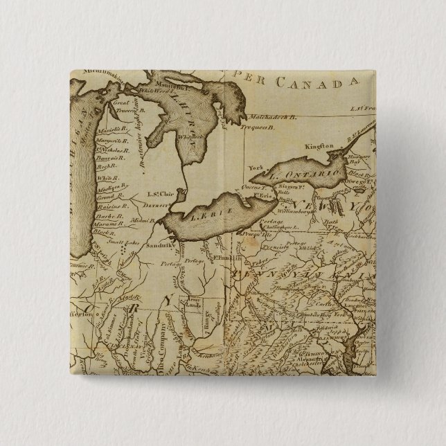 Map of the United States 3 Button (Front)