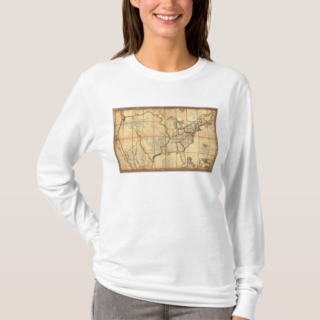 Map of the United States 3 T-Shirt (Front)