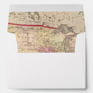 Map of the United States 5 Envelope