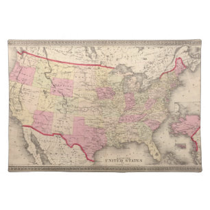 Map of the United States 5 Placemat