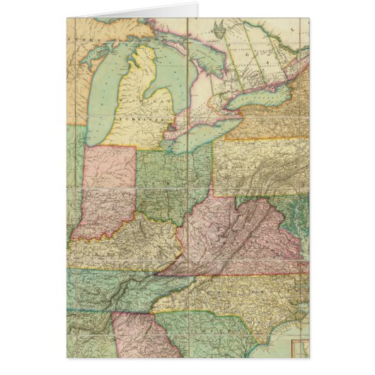 Map of the United States 6 Cards (Front)