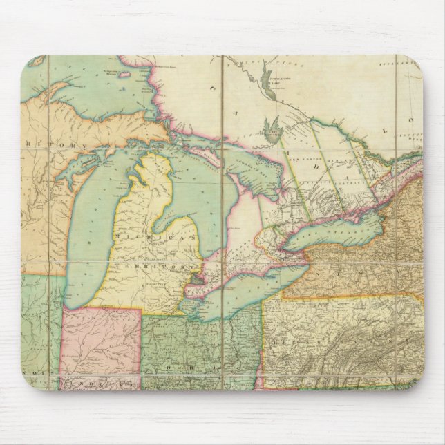 Map of the United States 6 Mouse Pad (Front)