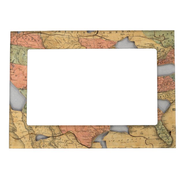 Map of the United States and Canada Magnetic Frame (Front)