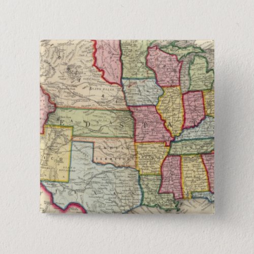 Map Of The United States And Territories Button