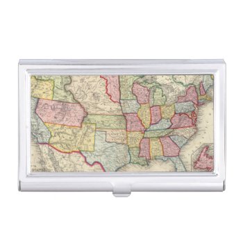 Map Of The United States  And Territories Case For Business Cards by davidrumsey at Zazzle