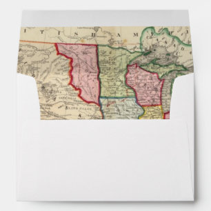 Map Of The United States, And Territories Envelope