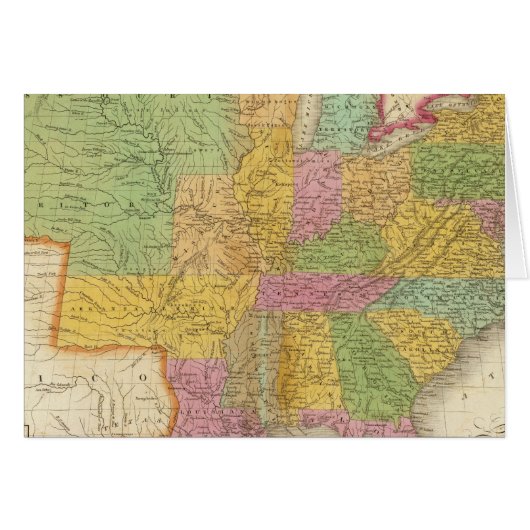 Map of The United States Cards (Front Horizontal)