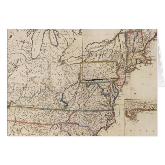 Map of the United States Cards (Front Horizontal)