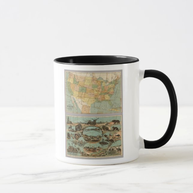 Map of the United States of America 2 Mug (Right)