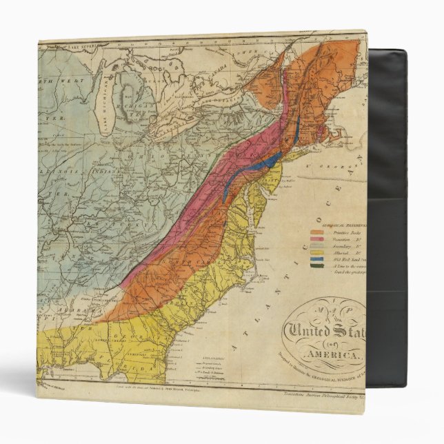 Map of the United States of America 4 Binder (Front/Inside)