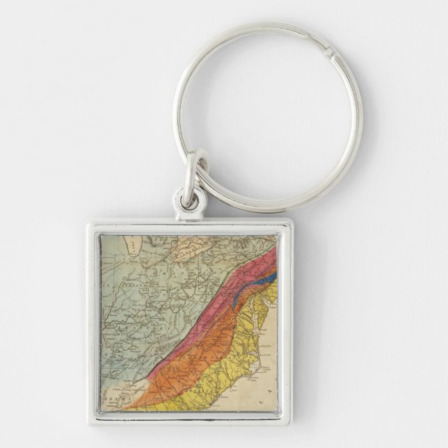 Map of the United States of America 4 Keychain (Front)