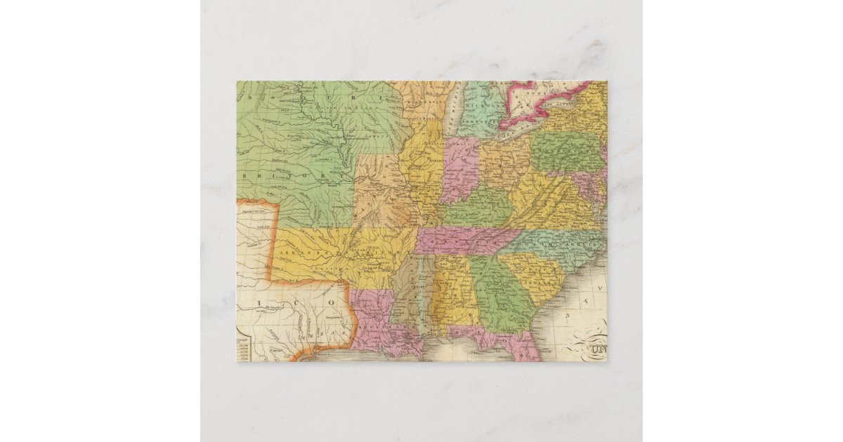 Map of The United States Postcard | Zazzle
