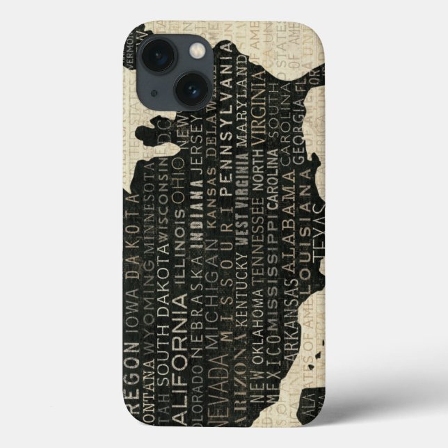 Map of the USA Case-Mate iPhone Case (Back)