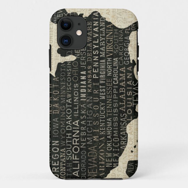 Map of the USA Case-Mate iPhone Case (Back)