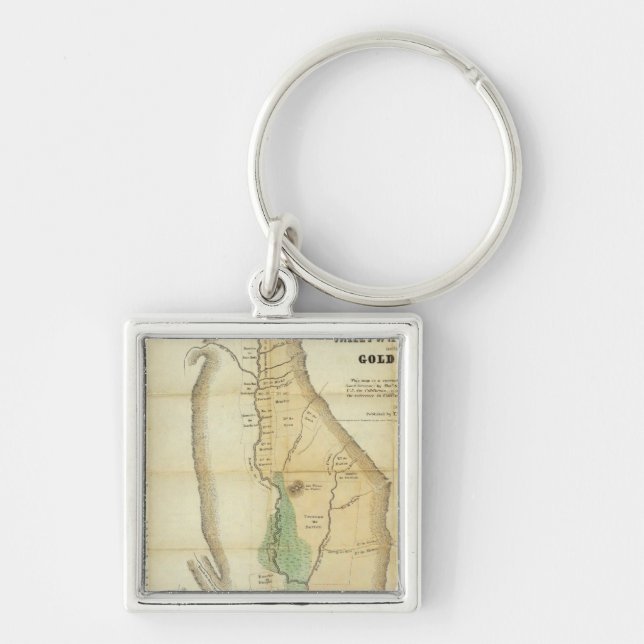 Map of the Valley of the Sacramento Keychain (Front)