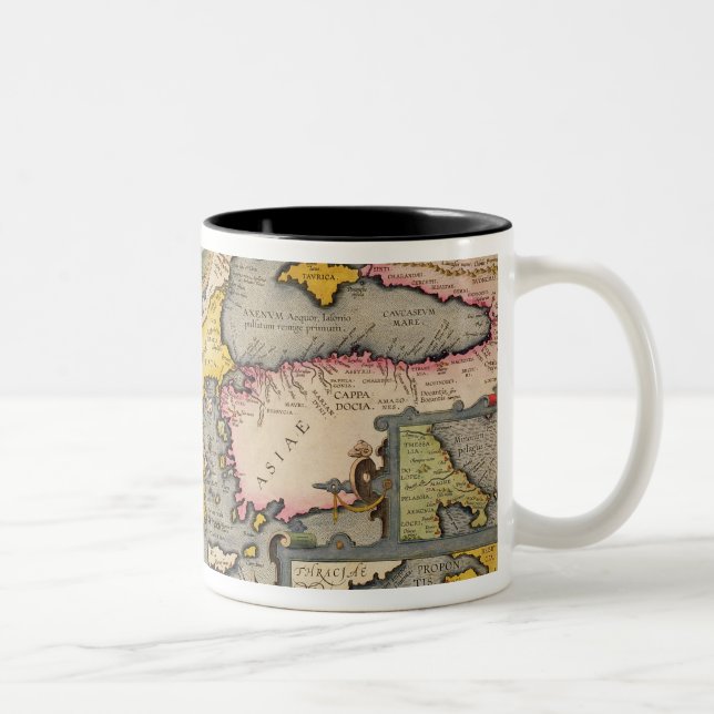 Map of the Voyage of the Argonauts Two-Tone Coffee Mug (Right)