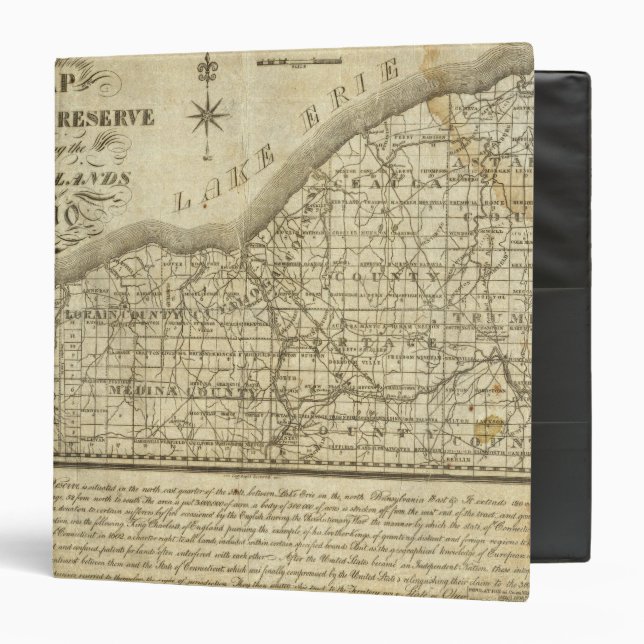 Map of The Western Reserve 3 Ring Binder (Front/Inside)