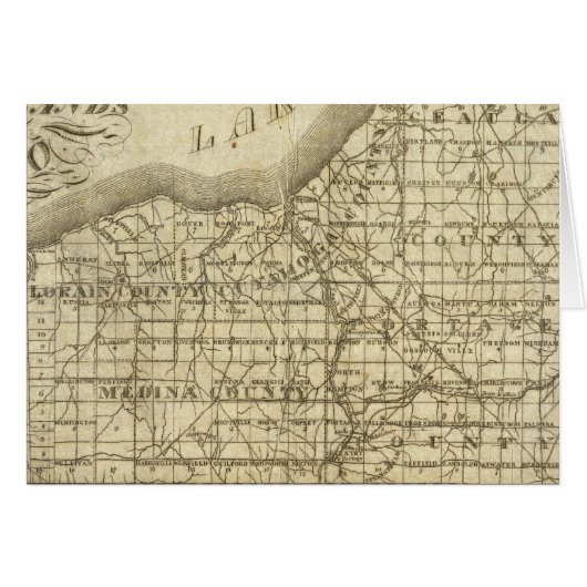 Map of The Western Reserve Cards (Front Horizontal)