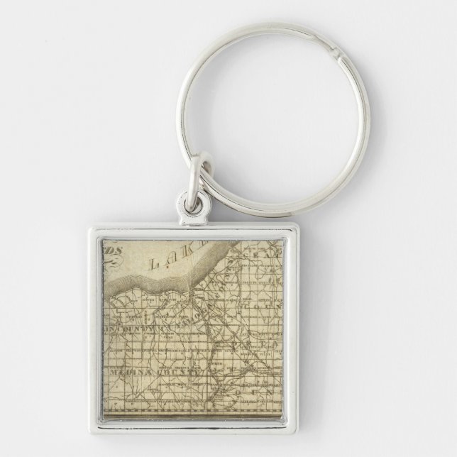 Map of The Western Reserve Keychain (Front)