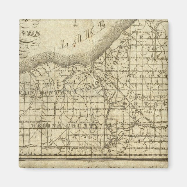 Map of The Western Reserve Magnet (Front)