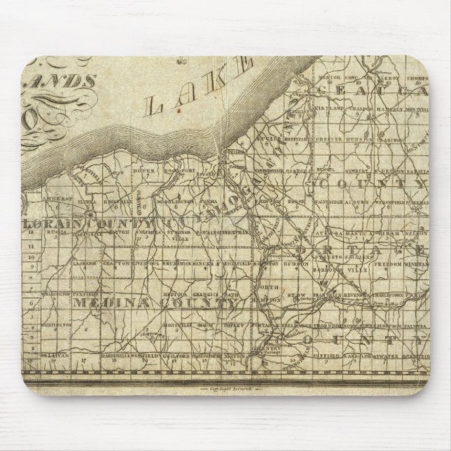 Map of The Western Reserve Mouse Pad (Front)