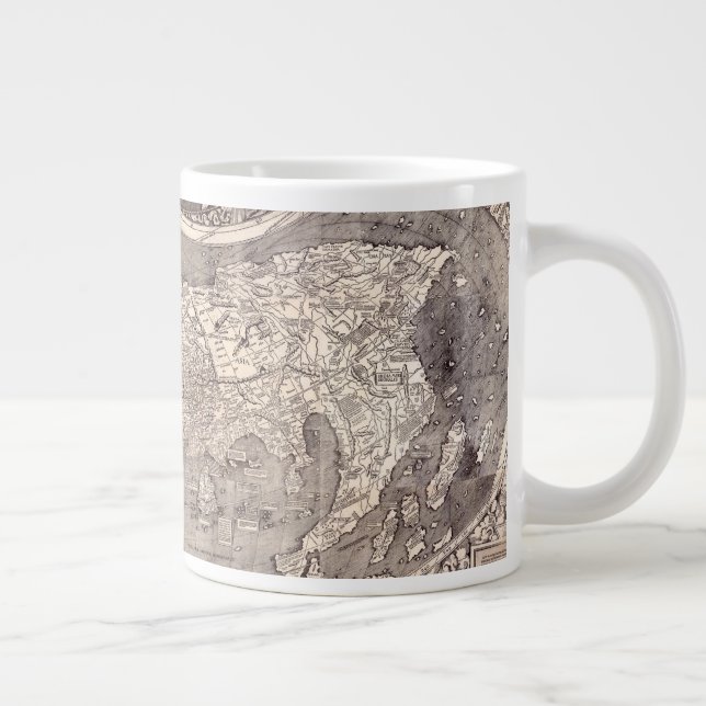 Map of the World | 1507 Giant Coffee Mug (Right)