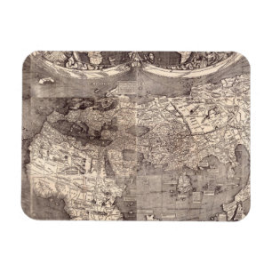 Map of the World 1507 Magnet