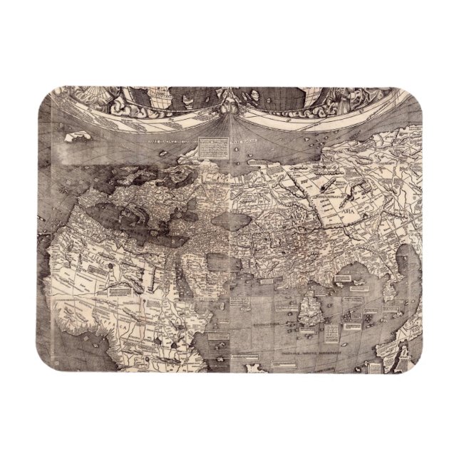 Map of the World | 1507 Magnet (Horizontal)