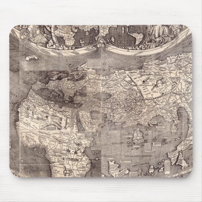 Map of the World | 1507 Mouse Pad (Front)